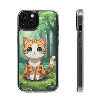 Load image into Gallery viewer, Phone Case - &quot;Cute Cat&quot; Apple Product Clear Impact Resistant
