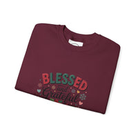 Load image into Gallery viewer, Blessed and Grateful Sweatshirt | Cozy Holiday Crewneck | Unisex Gift | Fall Decor | Thanksgiving Apparel | Christmas Comfort
