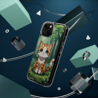 Load image into Gallery viewer, Phone Case - &quot;Cute Cat&quot; Apple Product Clear Impact Resistant
