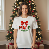 Load image into Gallery viewer, LK Collective &quot;Christmas Made For More&quot; Heavyweight Unisex Crewneck T-shirt
